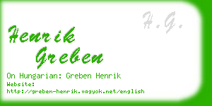 henrik greben business card